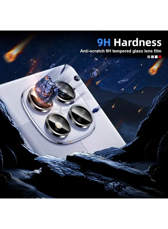 Multicolored Metal Lens Glass Ring Protector Case Compatible with Xiaomi Redmi Note 13 Pro Plus - Image 4